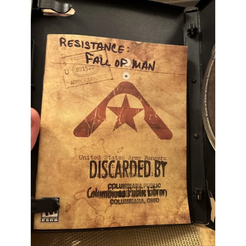 Resistance: Fall of Man (Sony PlayStation 3, 2006) CIB Tested Working